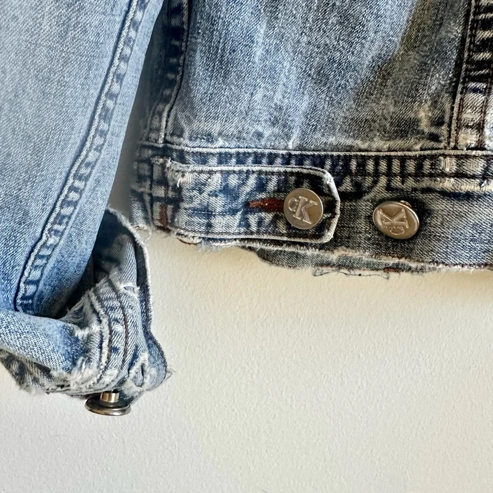 90s Calvin Klein Denim Jean Jacket - Picture 7 of 8